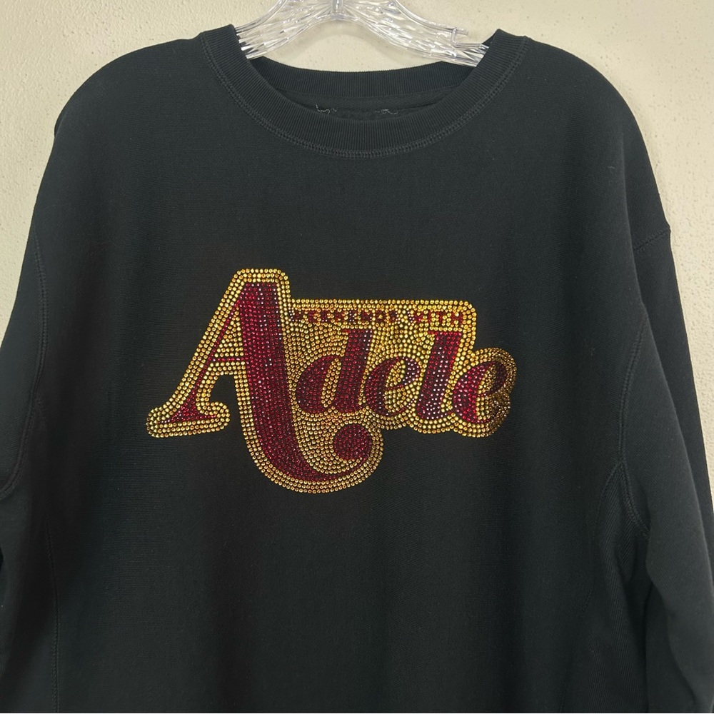 Weekends With Adele Rhinestone Crewneck Sweatshir… - image 2